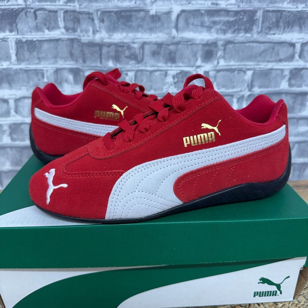 Puma Speedcat Jr All Time Red White 401698-02 Youth Size 5 / Womens 6.5 New Rare